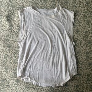 Lululemon White Workout Tank Top
